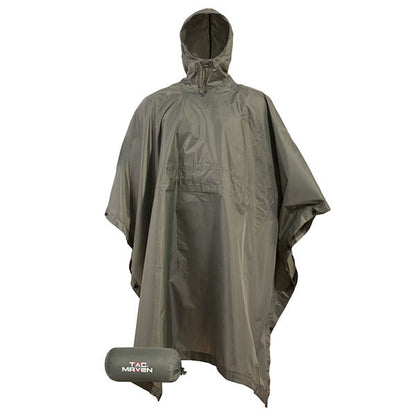 Poncho antipioggia THUNDER PONCHO, oliva