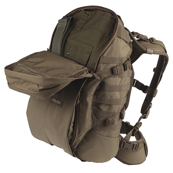 Sac à dos tactique d'hydratation DOUBLE D 45L, noir