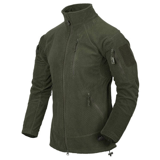 leichte Einsatzjacke ALPHA TACTICAL JACKET, Grid Fleece, olive