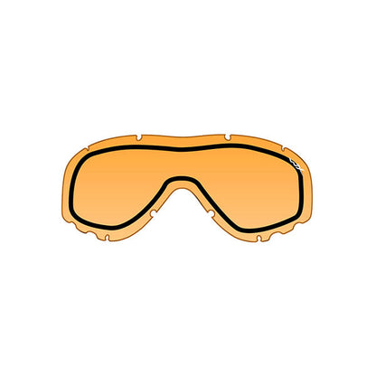 Masque SPEAR DUAL LENS, gris/transparent/orange clair