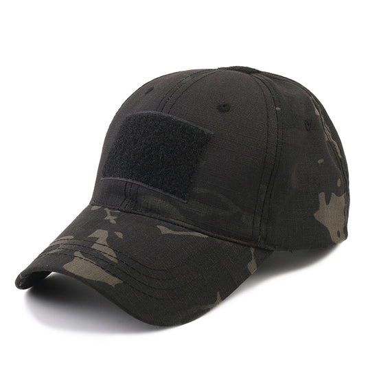 Berretto da baseball TAC BASE CAP, ripstop, velcro, multicam nero Taglia unica