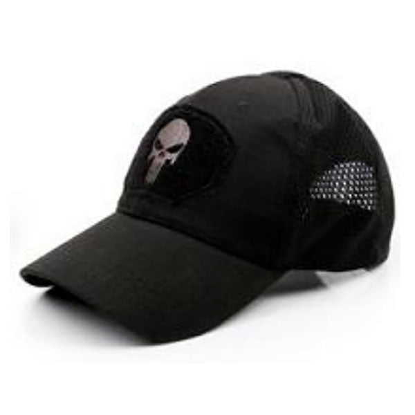 Baseball-Kappe TAC BASE CAP MESH PUNISHER, Ripstop, Velcro, black One size