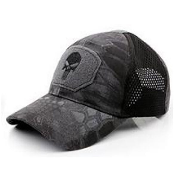 Berretto da baseball TAC BASE CAP MESH PUNISHER, ripstop, Velcro, kryptek typhon Taglia unica