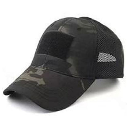 Casquette baseball TAC BASE CAP MESH, ripstop, Velcro, noir multicam Taille unique