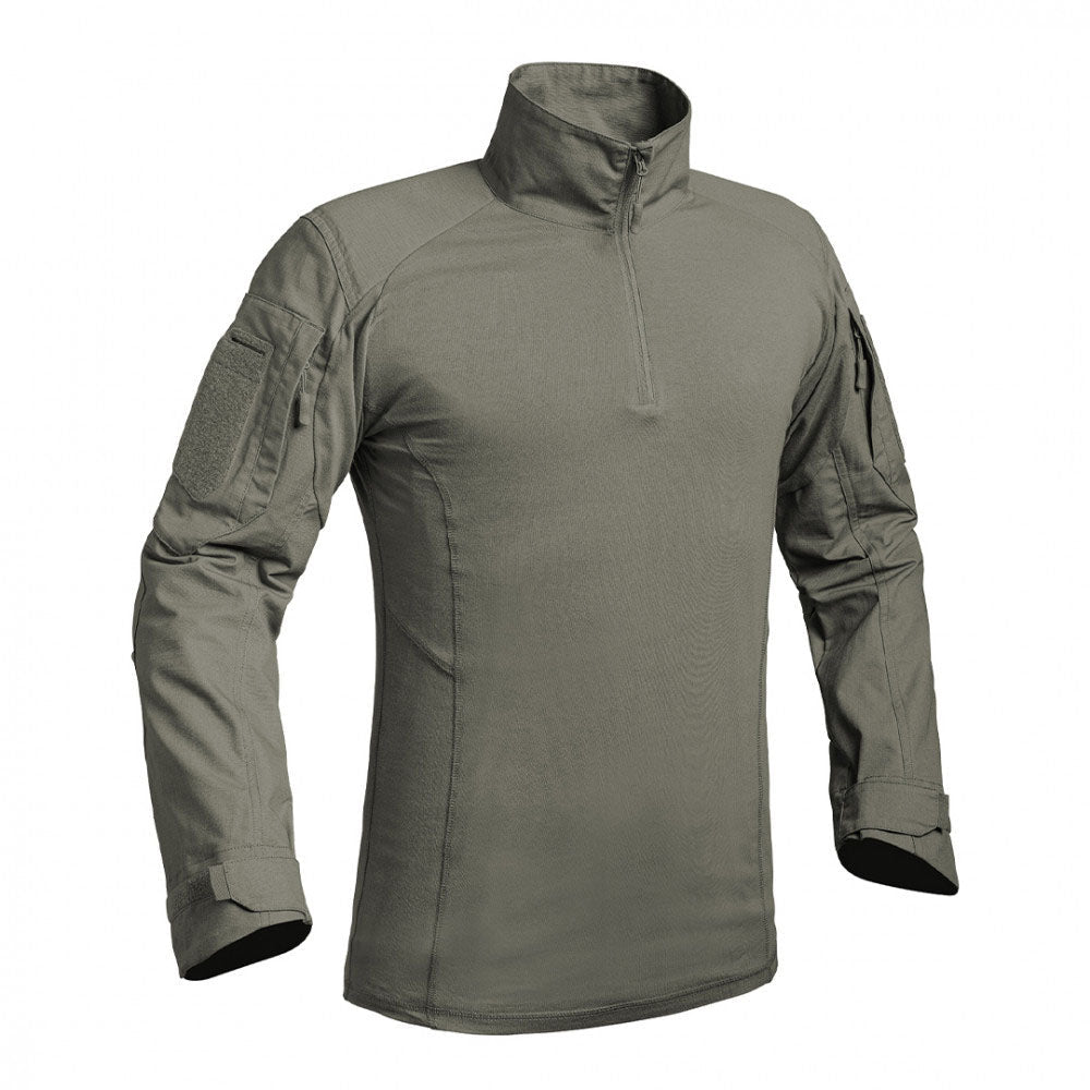 Langarm Shirt UBAS FIGHTER, olive