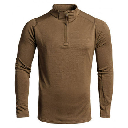 Maglia manica lunga THERMO PERFORMER SWEAT ZIP -10°C/-20°C, marrone chiaro