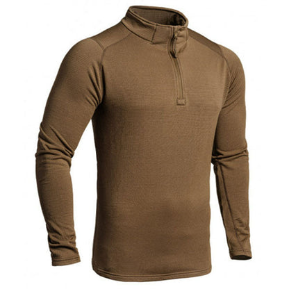 Maglia manica lunga THERMO PERFORMER SWEAT ZIP -10°C/-20°C, marrone chiaro