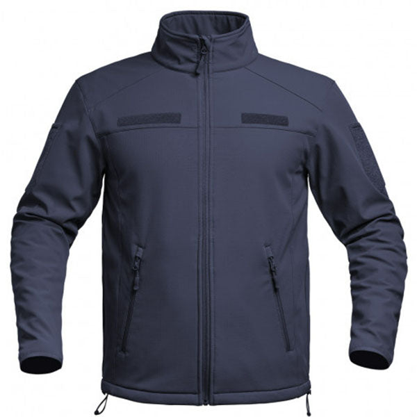 Giacca softshell ripstop FIGHTER, blu navy (versione autoritaria)