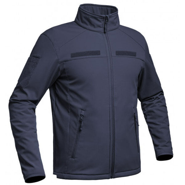 Giacca softshell ripstop FIGHTER, blu navy (versione autoritaria)