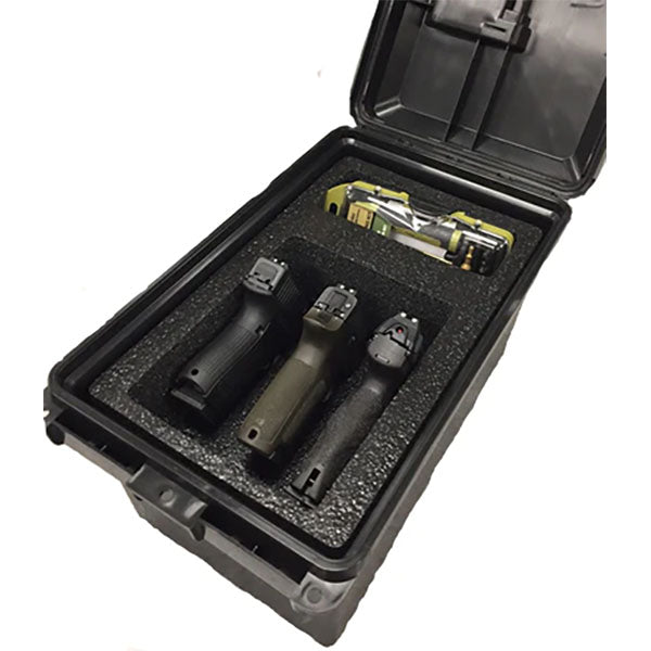 Tactical Pistol Handgun Case 3 Guns, black