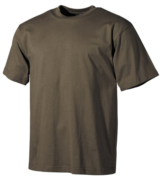 T-shirt US, demi manches, olive, 170 g/m²