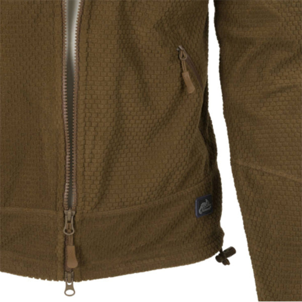 Veste opérationnelle légère ALPHA TACTICAL JACKET, Grid Fleece, noir