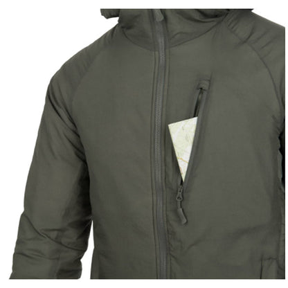 Veste WOLFHOUND HOODIE-CLIMASHIELD APEX 67G, vert alpha