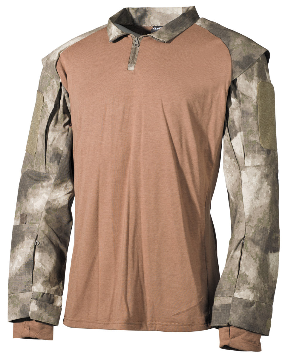 Chemise tactique US, manches longues, camouflage HDT