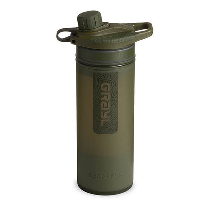 Filtre à eau GEOPRESS PURIFIER FLACON, 0,7L, vert olive