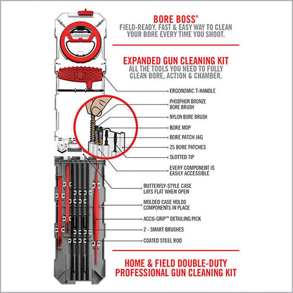 Kit de nettoyage GUN BOSS MULTI-KIT - .357CAL/.38CAL/9MM