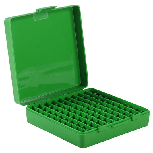 Patronenbox MTM P-100-9, green (100x9mm Para)