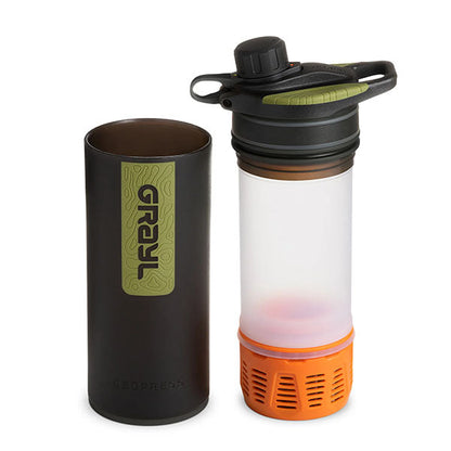 Filtro acqua GEOPRESS PURIFIER BOTTLE, 0,7 L, nero mimetico