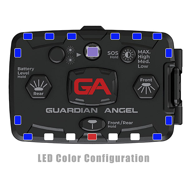 GUARDIAN ANGEL Sicherheitslicht ELITE INFRARED HYBRID BLUE/BLUE inkl. Akku