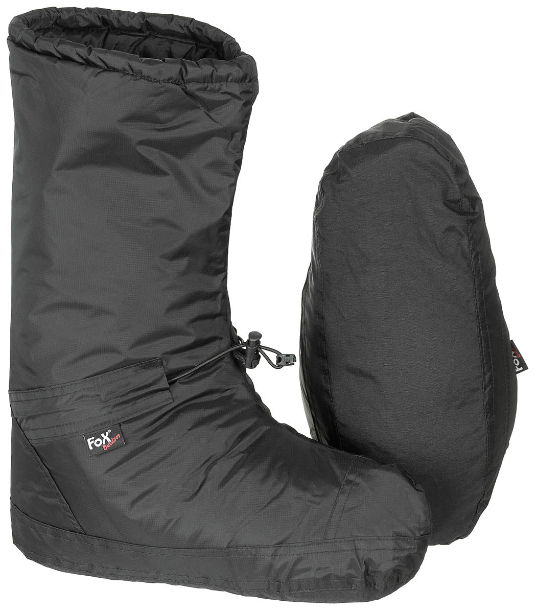 Chaussures de bivouac, "Polar", coupe-vent, noires