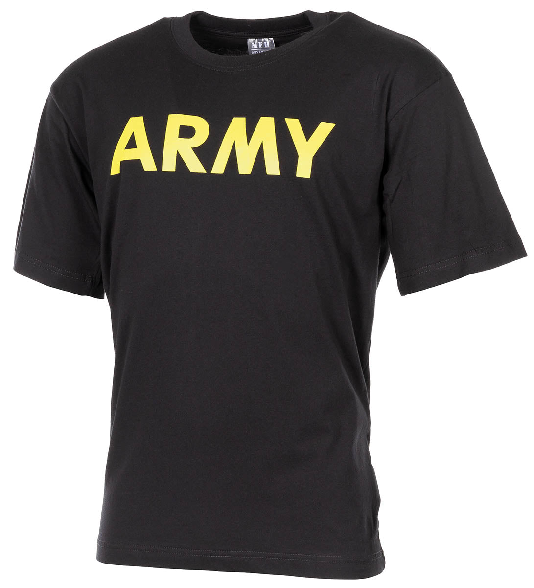 T-shirt, stampata, "Army", nera