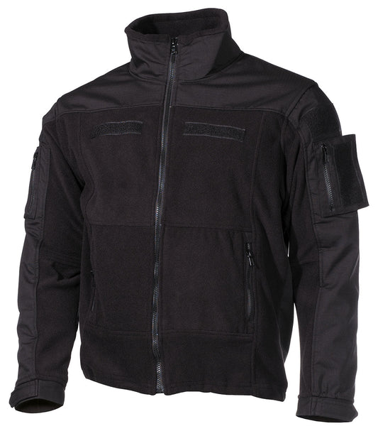 Fleece-Jacke, "Combat", schwarz