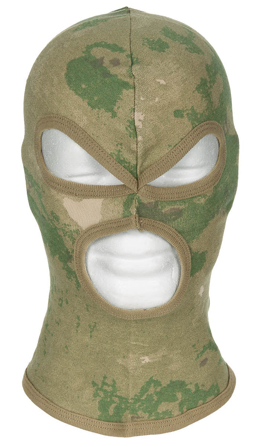 Balaclava, 3-Loch, dünn, HDT-camo FG, 100 % Baumw.