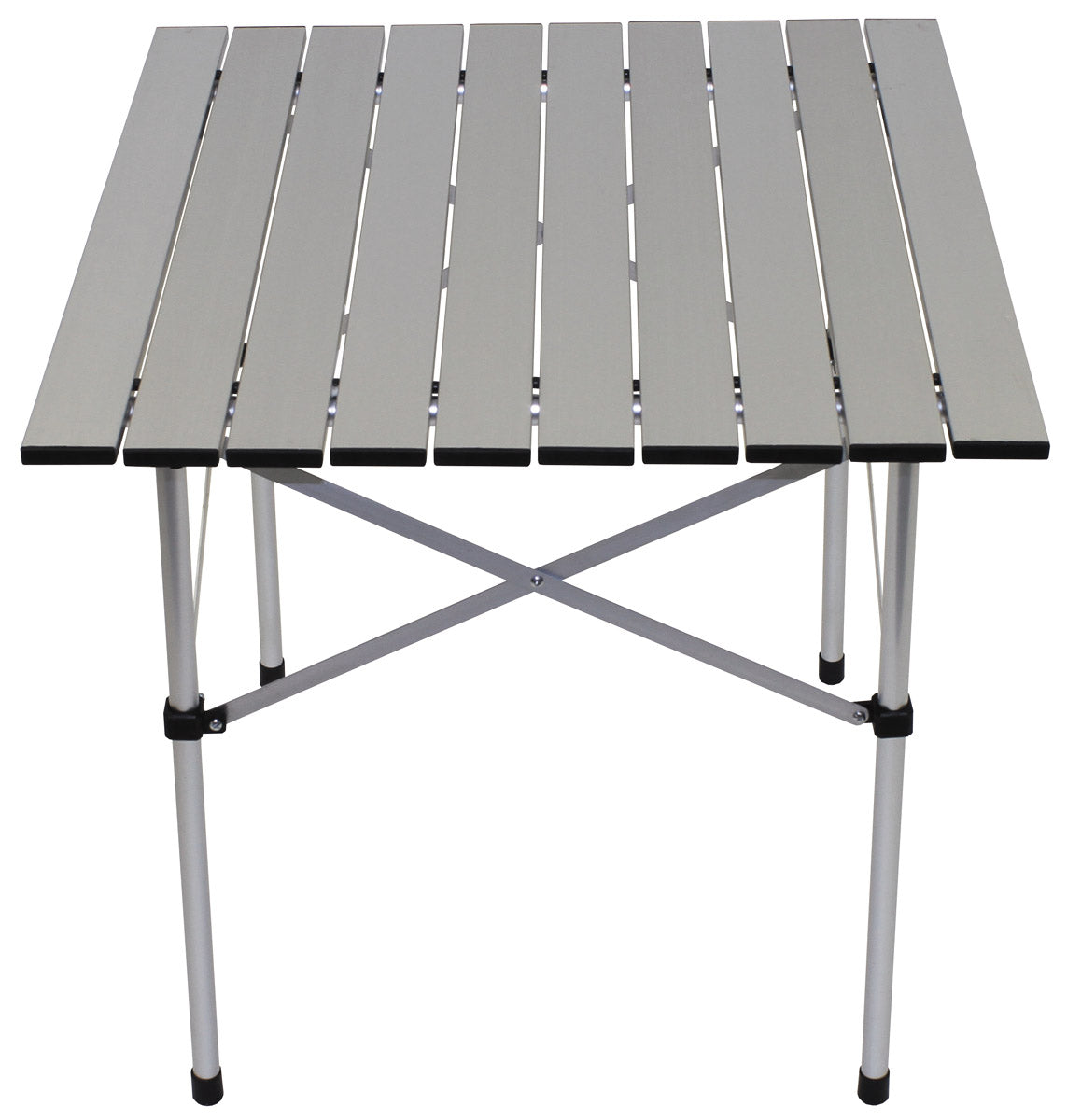 Table roulante de camping, aluminium, cadre pliable