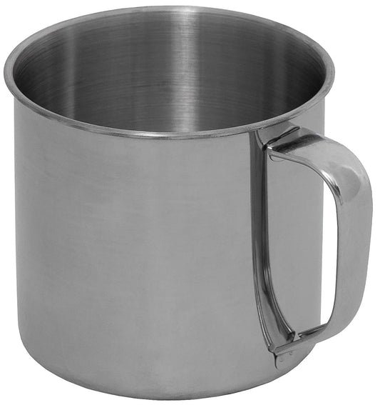 Tasse, Edelstahl, einwandig, ca. 500 ml