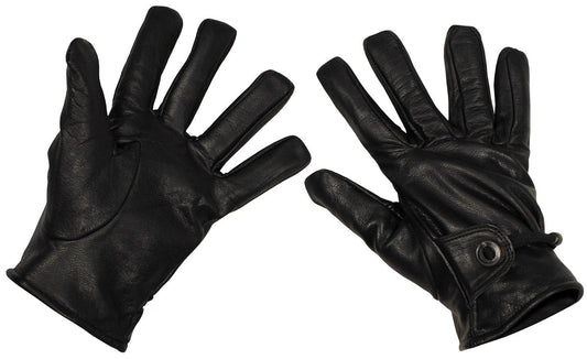 Gants western, cuir, noir