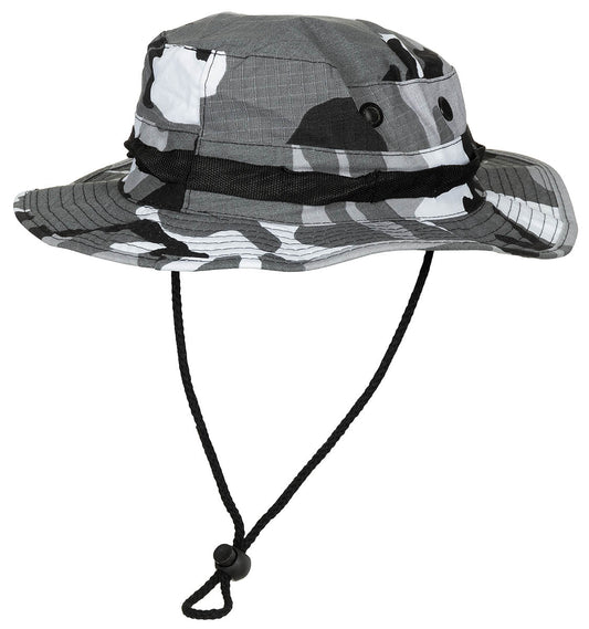 Cappello da bush US GI, con sottogola, GI Boonie, Rip Stop, urbano