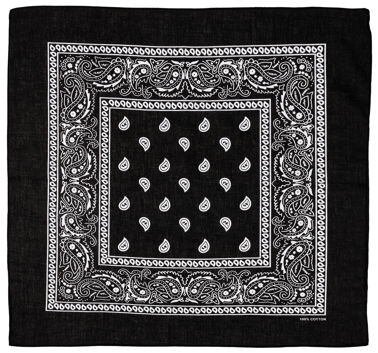 Bandana, schwarz-weiß, ca. 55 x 55 cm, Baumwolle