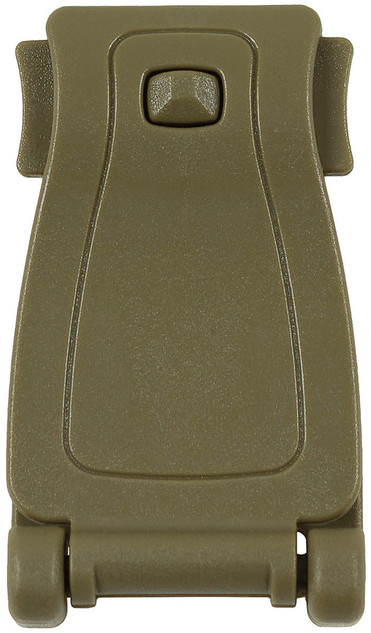 Clip adattatore, plastica, "MOLLE", marrone coyote