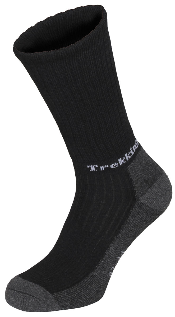 Trekkingsocken, "Lusen", schwarz, Frotteesohle