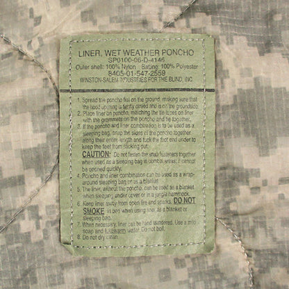 Original US Army Poncho Liner "Woobie", ucp