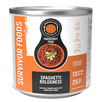 EXPEDITION FOODS, Spaghetti Bolonese, 13 repas [sans produits laitiers]