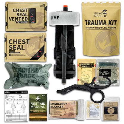 Tactical Trauma Kit IFAK Refill (10-teilig) - inkl. Metall-Tourniquet