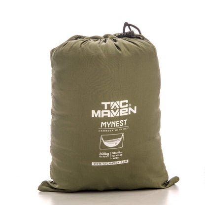 Hängematte MYNEST mit Moskitonetz, green