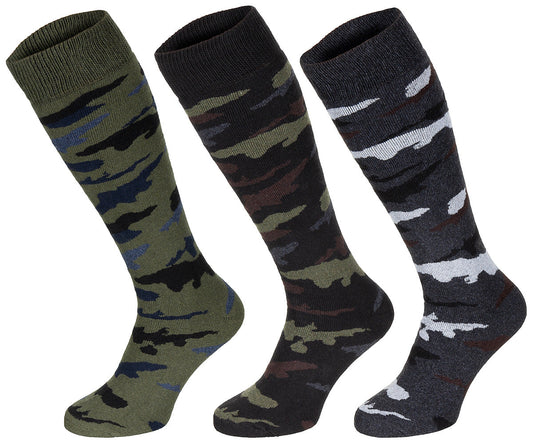 Wintersocken, "Esercito", tarn, lang, 3er Pack