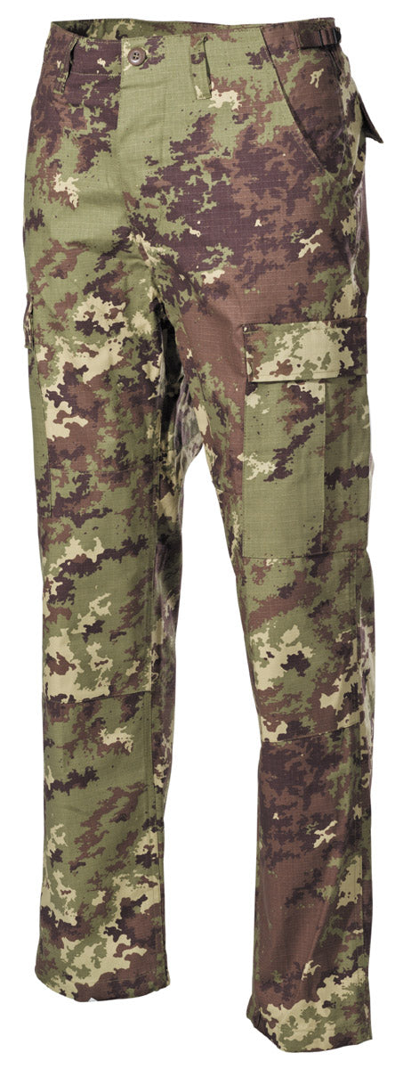 Pantaloni da combattimento americani, BDU, Rip Stop, vegetato