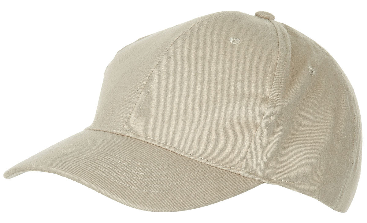 BB Cap, flach, khaki, gebürstet