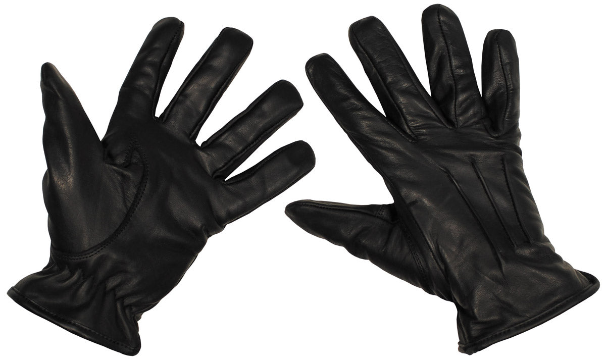 Gants en cuir "Safety", noirs, résistants aux coupures