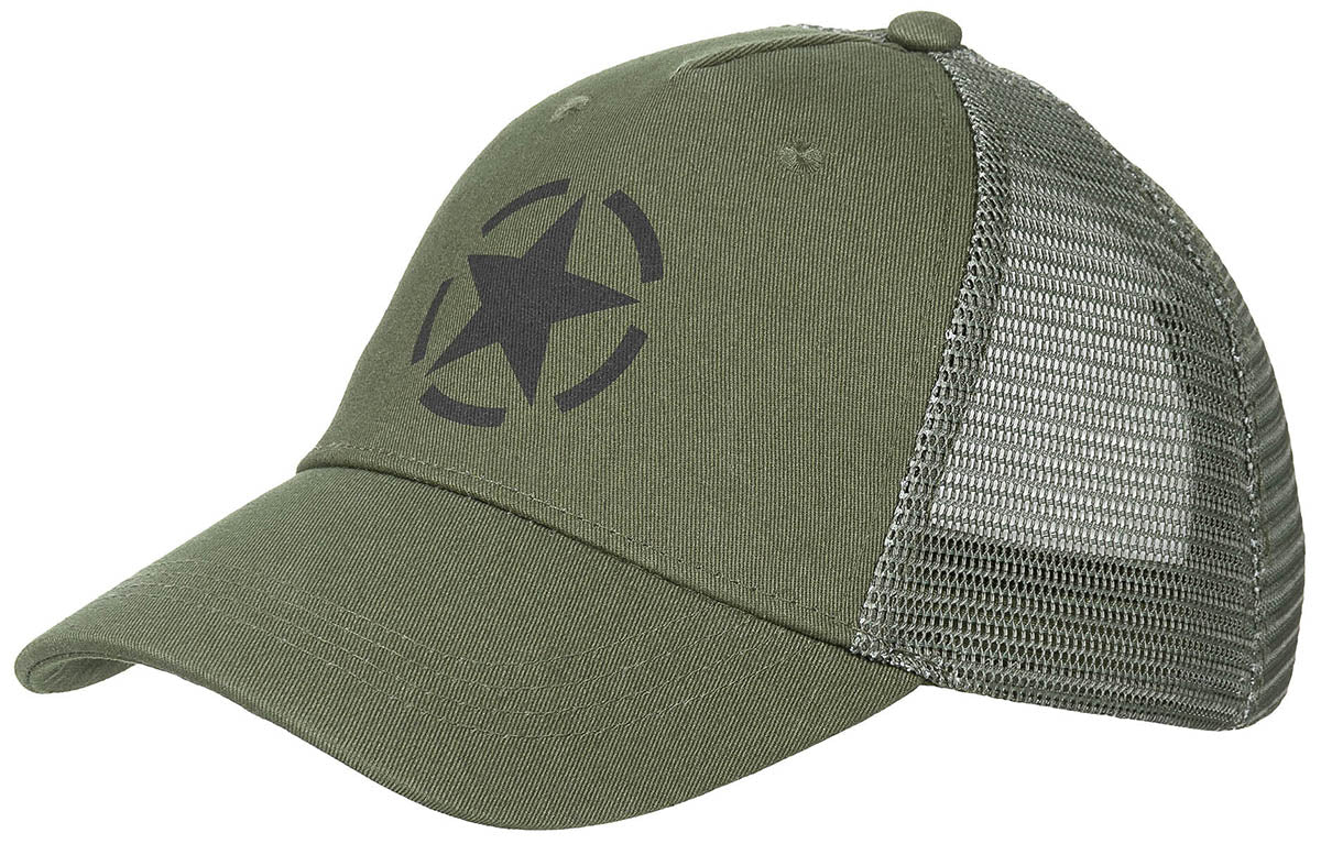 Casquette trucker, olive, taille réglable