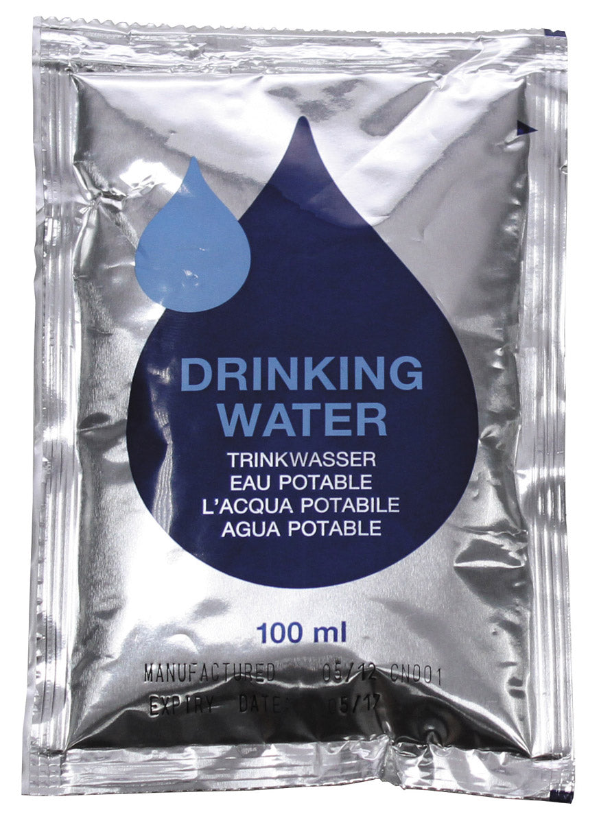 Eau potable "Urgence", pack de 5 sachets de 100 ml