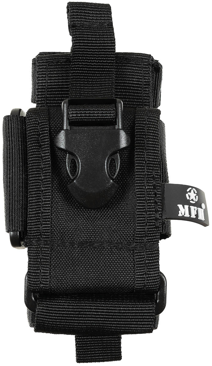 Support pour téléphone portable, "MOLLE", noir, réglable