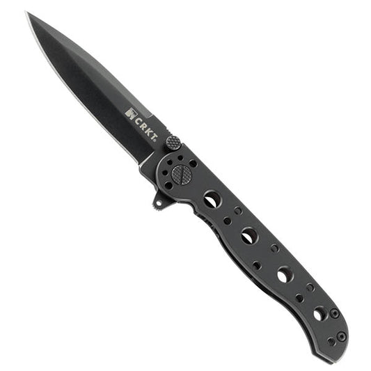 Coltello chiudibile PUNTA LANCIA IN ACCIAIO INOX NERO (Modello M16-01KS)