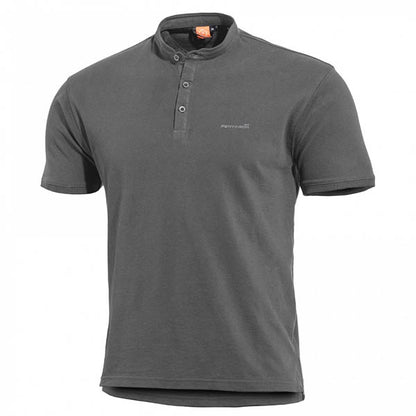 Henley T-Shirt LEVANTES, wolf grey