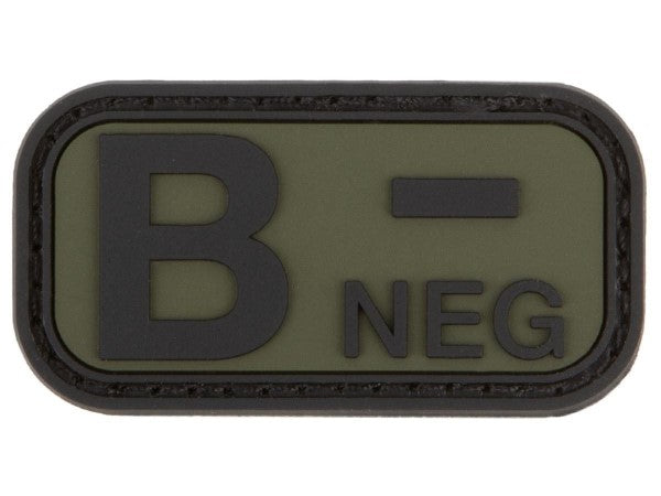 Morale Patch GRUPPO SANGUE B- NEG