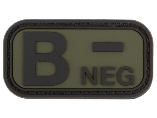 Morale Patch BLUTGRUPPE B- NEG