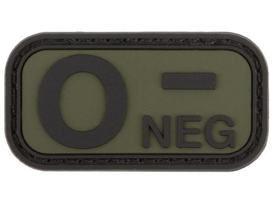 Morale Patch GRUPPO SANGUE 0- NEG